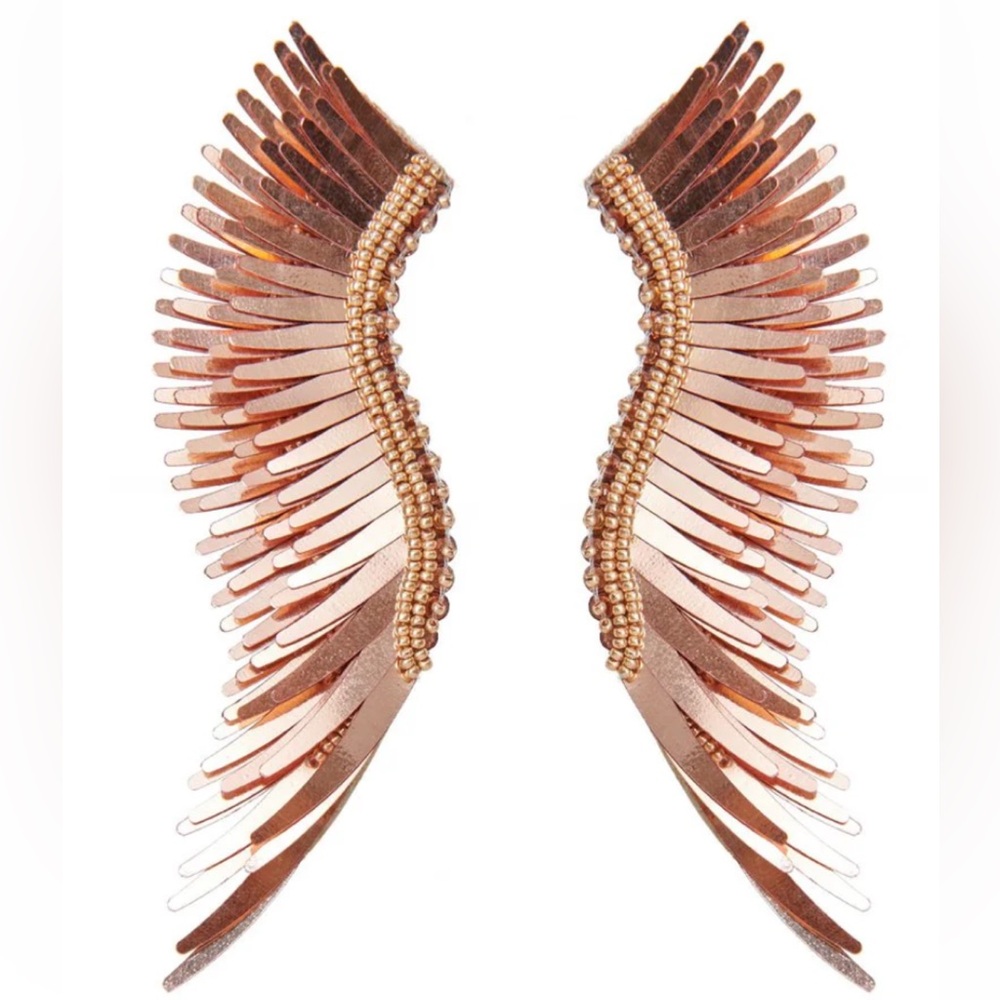 Rose Gold Mignonne Gavigan Madeline Wing Earrings